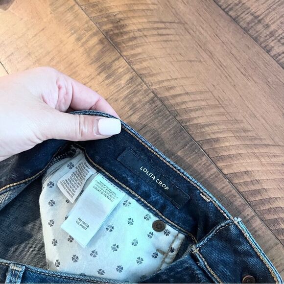 Lucky Brand Jeans Womens Medium Wash Lolita Crop Stretch Blue Denim Size 0/25 - Picture 5 of 7